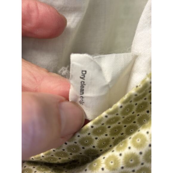 J Crew Green And White Twee Sheath Dress Size 2 - Picture 6 of 8